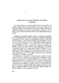 Declaración de paraje pintoresco de Ciurana (Tarragona)
