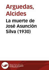 La muerte de José Asunción Silva (1930)