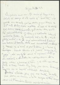 Carta de Asunción Balaguer a Francisco Rabal. Gijón, 7 de agosto de 1953