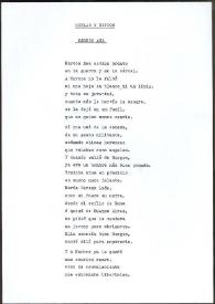 Copla de Francisco Rabal dedicada a Marcos Ana. El Molar, 19 de octubre de 1994