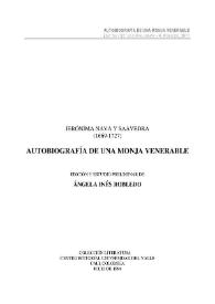 Jerónima Nava y Saavedra (1669-1727). Autobiografía de una monja venerable
