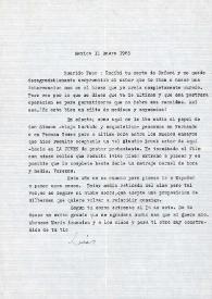 Carta de Luis Buñuel a Francisco Rabal. México, 11 de enero de 1965