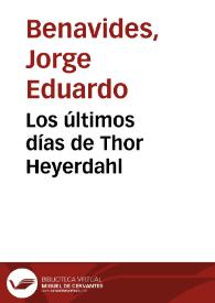 Los últimos días de Thor Heyerdahl
