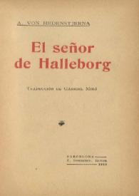 El señor de Halleborg