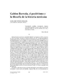 Gabino Barreda, el positivismo y la filosofía de la historia mexicana