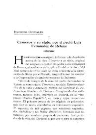 Cisneros y su siglo, por el padre Luis Fernández de Retana