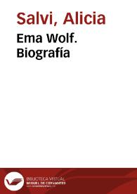 Ema Wolf. Biografía