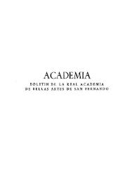 Academia : Boletín de la Real Academia de Bellas Artes de San Fernando. Segundo semestre 1961. Número 13. Preliminares e índice