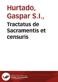 Tractatus de Sacramentis et censuris