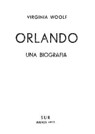 Orlando : una biografía [Fragmento]