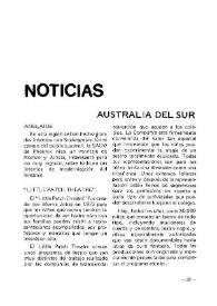 Boletín Iberoamericano de Teatro para la Infancia y la Juventud, núm. 27 (octubre-diciembre 1982). Noticias