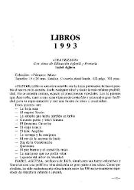 Boletín Iberoamericano de Teatro para la Infancia y la Juventud, núm. 52 (diciembre 1993). Libros 1993
