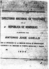 Directorio nacional de teléfonos de la República de Honduras