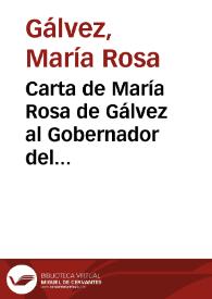 Carta de María Rosa de Gálvez al Gobernador del Consejo de Castilla solicitando nueva censura eclesiástica para la comedia 