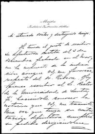 Carta de Rómulo S. Naón, Ministro de Justicia e Instrucción Pública a Rafael Altamira. Buenos Aires, 9 de enero de 1910