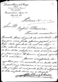 Carta de Lorenzo Álvarez de la Campa a Rafael Altamira. La Habana, 16 de enero de 1910
