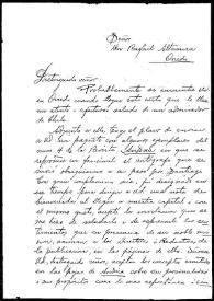 Carta de Guillermo Muñoz Medina a Rafael Altamira. Santiago, 20 de enero de 1910