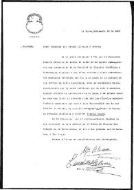 Carta de Agustín Álvarez y otros miembros de la Facultad a Rafael Altamira. La Plata, 23 de septiembre de 1909