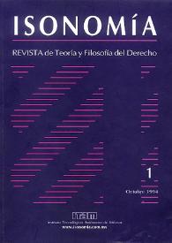 Isonomía : Revista de Teoría y Filosofía del Derecho. Núm. 1, octubre 1994