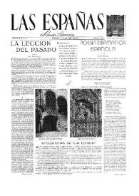Las Españas : revista literaria. Año III, núm. 8, abril 1948