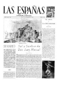 Las Españas : revista literaria. Año IV, núm. 11, enero 1949