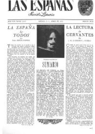 Las Españas : revista literaria. Año VIII, núm. 23, 24 y 25, abril 1953