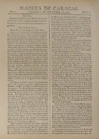 Gazeta de Caracas. Núm. 5, viernes 11 de noviembre de 1808