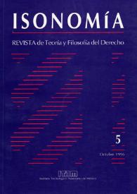Isonomía : Revista de Teoría y Filosofía del Derecho. Núm. 5, octubre 1996