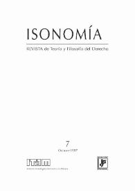 Isonomía : Revista de Teoría y Filosofía del Derecho. Núm. 7, octubre 1997