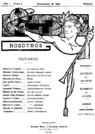 Nosotros [Buenos Aires]. Tomo I, núm. 4, noviembre de 1907