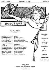 Nosotros [Buenos Aires]. Tomo I, núm. 5, diciembre de 1907