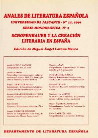 Anales de Literatura Española. Núm. 12, 1996