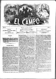 El Campo. Núm. 11, 1 de mayo de 1878