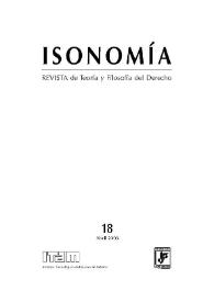 Isonomía : Revista de Teoría y Filosofía del Derecho. Núm. 18, abril 2003