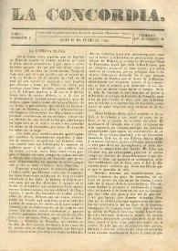La Concordia. Tomo I, semestre I, núm. 3, 15 de enero de 1844