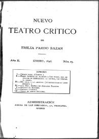 Nuevo Teatro Crítico. Año II, núm. 13, enero de 1892