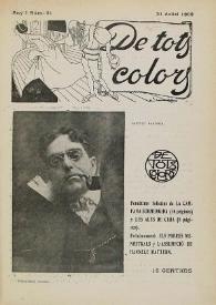 De tots colors : revista popular. Any I núm. 31 (31 juliol 1908)