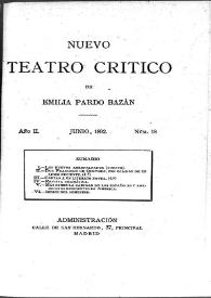 Nuevo Teatro Crítico. Año II, núm. 18, junio de 1892