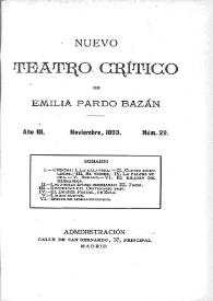 Nuevo Teatro Crítico. Año III, núm. 29, noviembre de 1893
