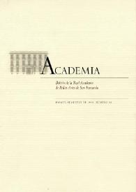 Academia : Anales y Boletín de la Real Academia de Bellas Artes de San Fernando. Núm. 88, primer semestre de 1999