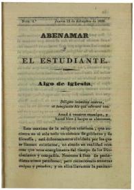 Abenamar y el estudiante. Núm. 4.º, jueves 13 de diciembre de 1838