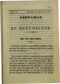 Abenamar y el estudiante. Núm. 19, domingo 3 de febrero de 1839