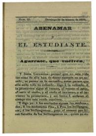 Abenamar y el estudiante. Núm. 25, domingo 24 de febrero de 1839