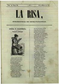 La risa : enciclopedia de extravagancias. Tom. III, Núm. 58, 19 de mayo de 1844