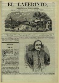 El laberinto. Núm. 26, lunes 11 de agosto 1845