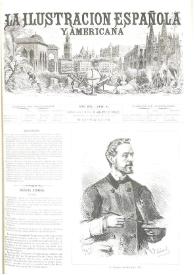 La Ilustración española y americana. Año XVI. Núm. 2. Madrid  8 de enero de 1872