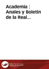 Academia : Anales y Boletín de la Real Academia de Bellas Artes de San Fernando. Núm. 74, primer semestre de 1992