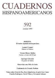 Cuadernos Hispanoamericanos. Núm. 592, octubre 1999