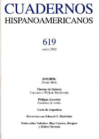 Cuadernos Hispanoamericanos. Núm. 619, enero 2002