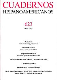 Cuadernos Hispanoamericanos. Núm. 623, mayo 2002